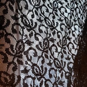 Belly dance lace hip wrap black